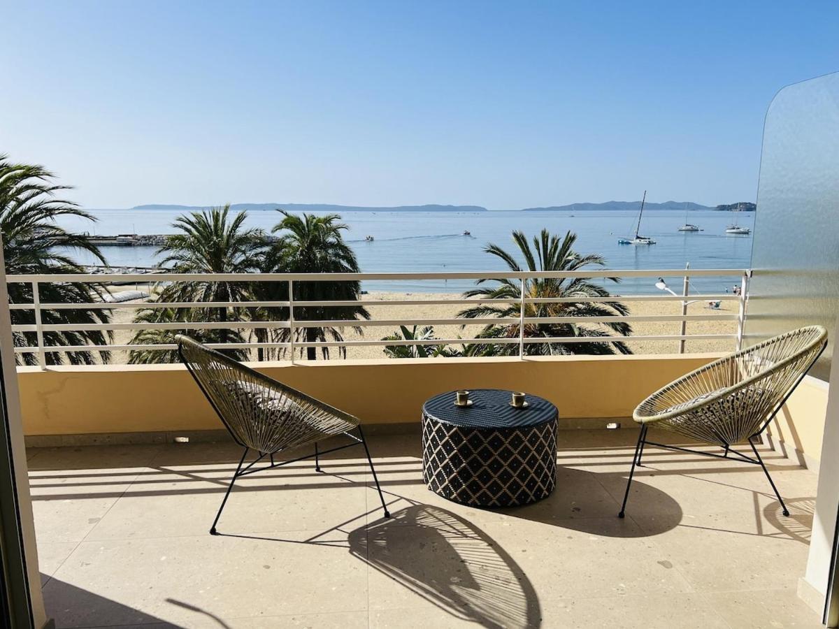 Appartement T3 Lumineux Traversant Totalement Neuf En Face De La Plage Front De Mer Vue Sur Les Iles Vue Mer Panoramique Assuree Residence De La Plage Centre Ville Du Lavandou 3Eme Etage Avec Ascenseur Appartement T3 르 라방두 외부 사진