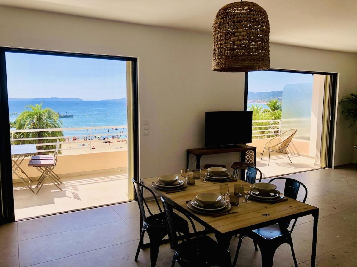 Appartement T3 Lumineux Traversant Totalement Neuf En Face De La Plage Front De Mer Vue Sur Les Iles Vue Mer Panoramique Assuree Residence De La Plage Centre Ville Du Lavandou 3Eme Etage Avec Ascenseur Appartement T3 르 라방두 외부 사진