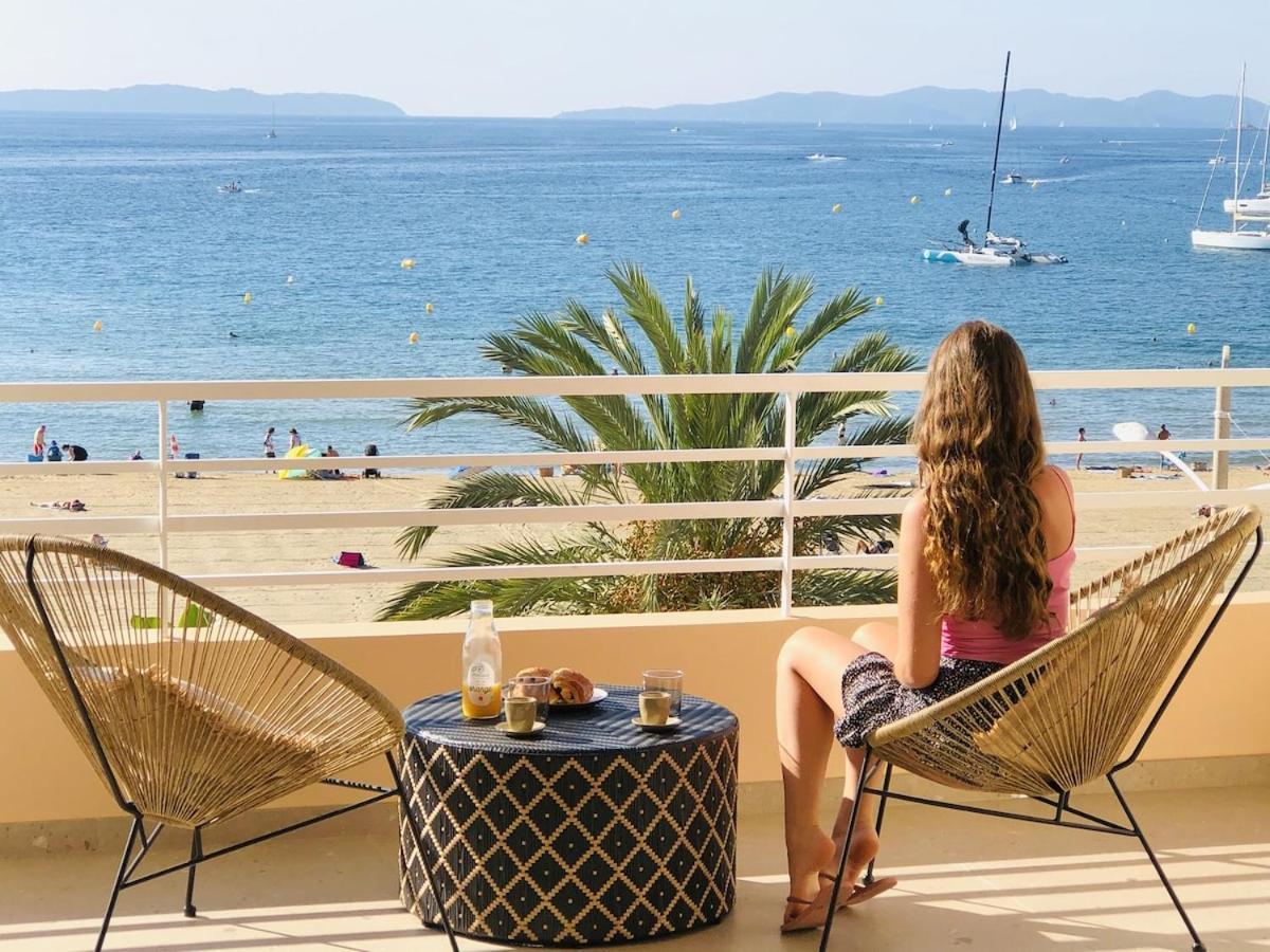 Appartement T3 Lumineux Traversant Totalement Neuf En Face De La Plage Front De Mer Vue Sur Les Iles Vue Mer Panoramique Assuree Residence De La Plage Centre Ville Du Lavandou 3Eme Etage Avec Ascenseur Appartement T3 르 라방두 외부 사진